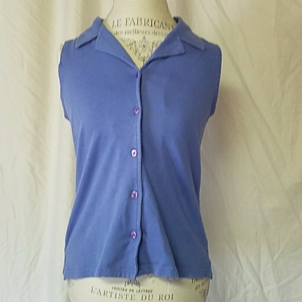 Purple button up